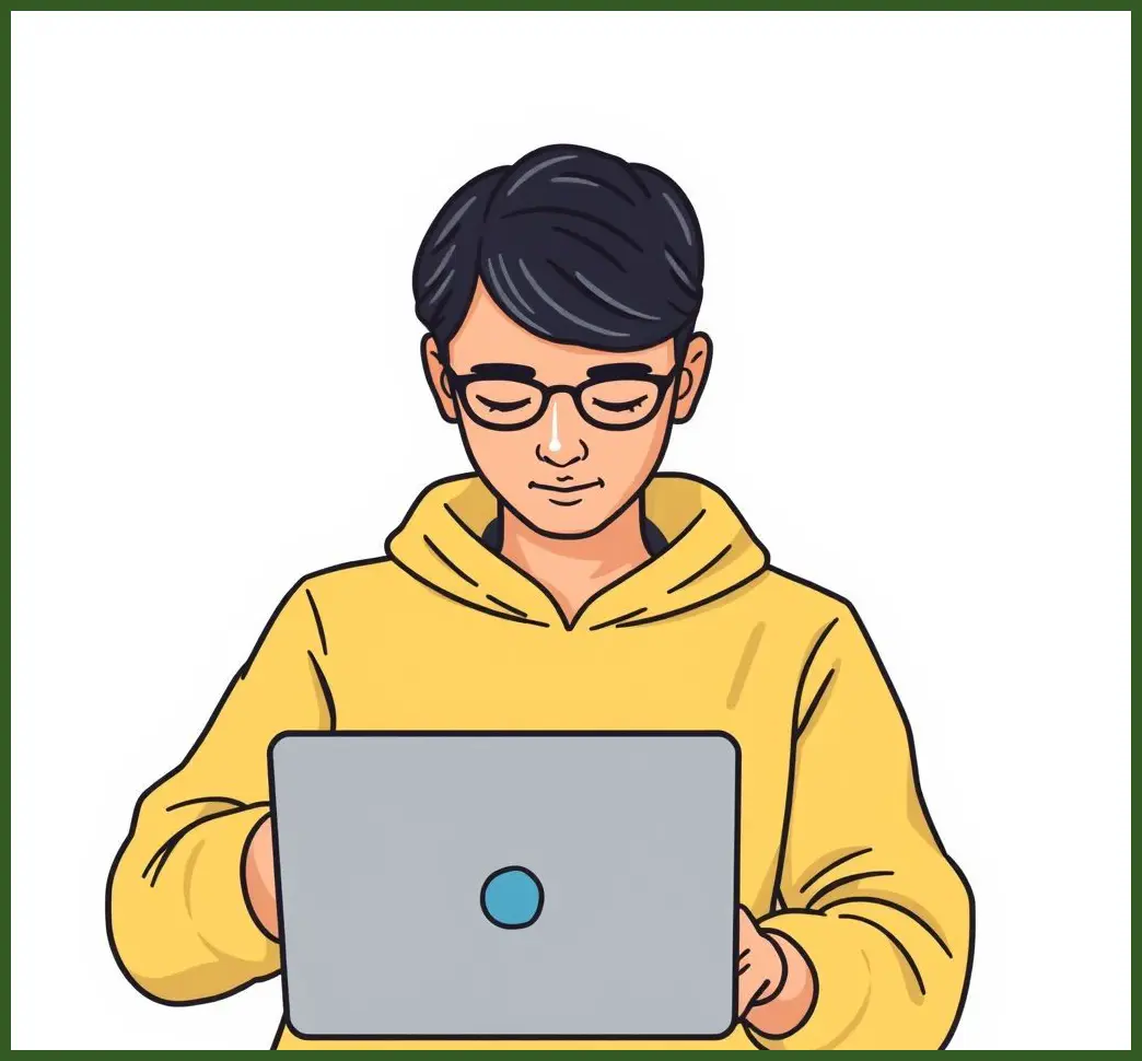 una persona usando un ordenador portatil y un icono de plugin